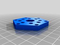 6 point Hex hub for 4" diameter wheels (FRC) by rileytsunoda
