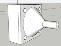 25MM fan to airline hose adaptor by HaHaRich