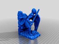 Knight Bookend Multiscan Low Polygon Version by MustangDave