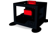 3d printer printing record player in full  colour x3d and wrl colour files for full color printing and stl for normal printing by lokilaufeysen