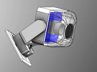 Miniature CCTV camera wall mount by Gilad