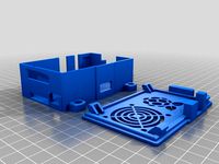 Raspberry Pi and RasPiComm Case with Fan Grill - Remix by VVilhelnn