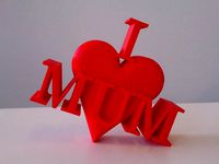 I heart MUM by The3dPrintHouse