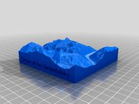 Cirque of the Unclimbables 10km collectible mountain by Shapespeare
