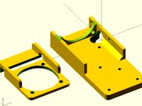 Stepper fan mounts for Prusa i3 by 66point99