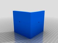 100mm corner bracket with 3mm holes (counter sunk) by joeyphunk
