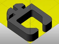 Cable holder for aluminium profile struts 20x20x6 by multirap
