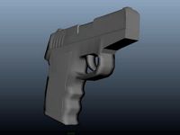 Simple 9mm Handgun by zdudzik9632