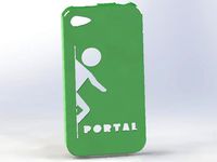 Portal themed iphone 4s case by Eddiehand