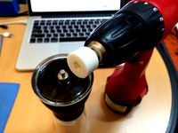 hario hand coffee mill ( MSS1-B) electric drill adaptor by mrkiss