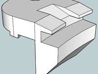 Low Profile Print Bed Brackets for Kossel Mini w/ Round Bed by iksbob