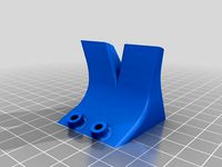 Replicator 2X active cooling fan duct (flat layed) by andreykyz