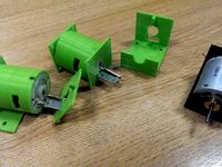 DC motor mounting options for Jameco Part no. 232101 as included in FabLab inventory by tcanning