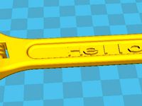 Customizeable 3D wrench text by nicolasg
