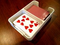 Playing Card Draw/Discard holding tray by RobR