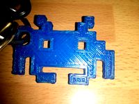 Invader keychain by bestsheep1