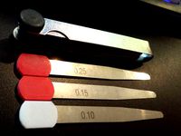 Feeler gauge tab/grip by Cadplast