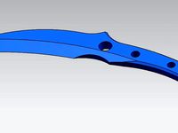 A knife I designed whilst playing in CAD by ShortBaldUgly