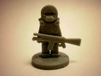 FlatMinis: Space Soldier by grumpyrobot