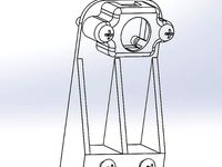 Two Piece Housing for Maxbotix MB 1000 Ultrasonic Rangefinder by qbot2640