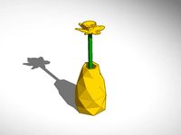 daffodil in vase by lokilaufeysen