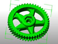 5 Spoke Gregs Wade Herringbone Big gear Mod by NukerBot3DP