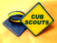 Cub Scouts Neckerchief Slide "Blue and Gold" dual extrusion by Darvell