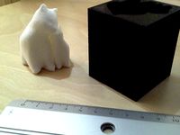 Mould for making a silicone version of Cuddling cats by PixelMatter by makeupfx