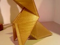 Pajarita de papel. Origami bird. by JOM