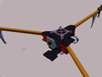 FPV tricopter, foldable by P4man