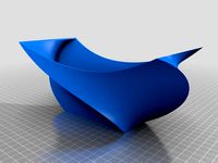 Twisted Tapered Stretched Bowl by David_Mussaffi
