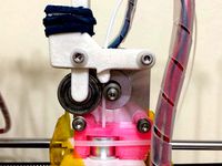 Rubberband Direct Extruder for Portabee with E3d nozzle mount and X carriage by reversehaven