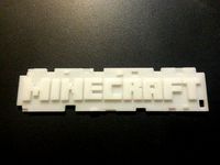 minecraft logo keychain by Budward