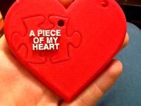 Piece of my heart keychain set by mikebattaglia