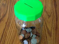 Jar Lid With Coin Slot by wslab