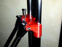 Rostock vertical carriage with integrated LM8UU replacement plastic bearings by loco