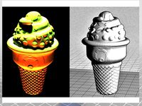 ICE CREAM with Ubuntu Logo by MR_ALVIN