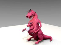 Monster and her baby by chaitanyak