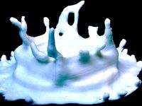 Waterdrop splash. Blender fluid model by Shapespeare