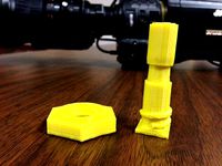 Hot Shoe Mount with 5/8" stud and lock down nut by sharpm