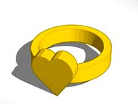 heart ring size 20x20 mm by lokilaufeysen