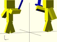 OpenSCAD Minecraft ModelRenderer Modules v2 by HarriKnox