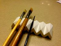 Customizable Paintbrush Holder by jweob