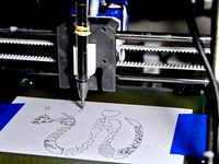 Pen holder for Huxley pen-plotting by Physics_Dude