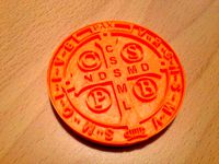 Saint Benedict Medal - Backside of Medal (Front side is pending) by reinvnt