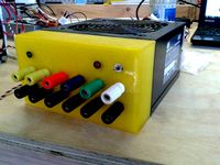 ATX PSU Front Panel for Banana Sockets by LarsJansen