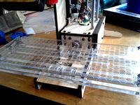 Printrbot XL laser cut and etched acrylic platform by Azzy