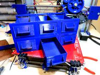 Parametric 3D Printable Small Parts Drawers by tjhowse