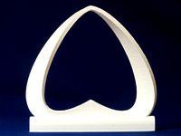 Mobius (Moebius) strip in stand. No support needed. by mgg942