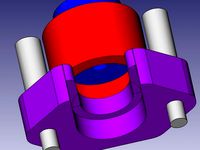 Quick and dirty j_Head Merlin hotend mount for K8200 3Drag by eytec